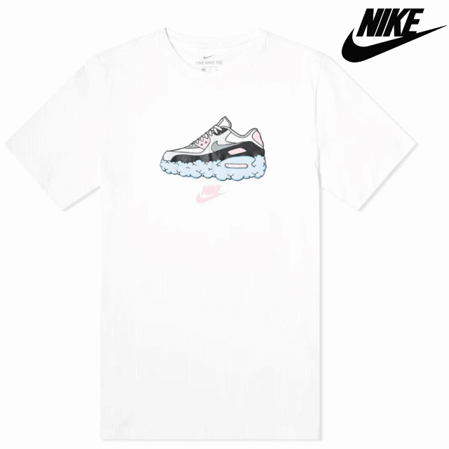 NIKE・ナイキ【Tシャツ】【海外限定】【即日発送】Nike Max 90 Rose Tee マックス90 Whiteサイズ：S-XL メンズ・ユニセックス