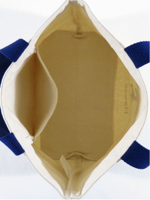 Moni Honolulu モニホノルル【ハワイ限定・Hawaii直輸入】日焼けスヌーピー ミニトートバックSURF'S UP×ナチュラル×ネイビー