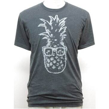 【タイムセール・50%OFF・8/2~8/31】Bliss Closet Hawaii ブリスクローゼットハワイ【ハワイ限定・Hawaii直輸入】メンズ・Tシャツダークグレー×サングラスパイナップルサイズ:S-L【返品交換不可】