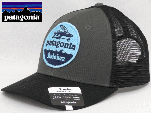 パタゴニア キャップ メンズ Patagonia パタゴニア【ハワイ限定】【Hawaii直輸入】HAT PATCH TRUCKER HAT-HALEIWAキャップ・スナップバックFORGE GREY W/BLACK