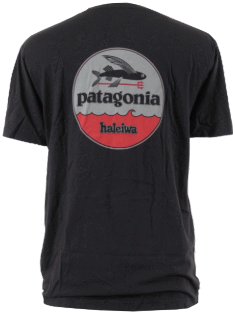 【タイムセール・30％OFF・8/9～9/20】Patagonia パタゴニア【ハワイ限定・ Hawaii直輸入】M'S HAT PATCH LW COTTON T-SHIRT-HALEIWATシャツ PATALOHA パタロハBLACK メンズ・ユニセックス サイズ：S-L【返品交換不可】