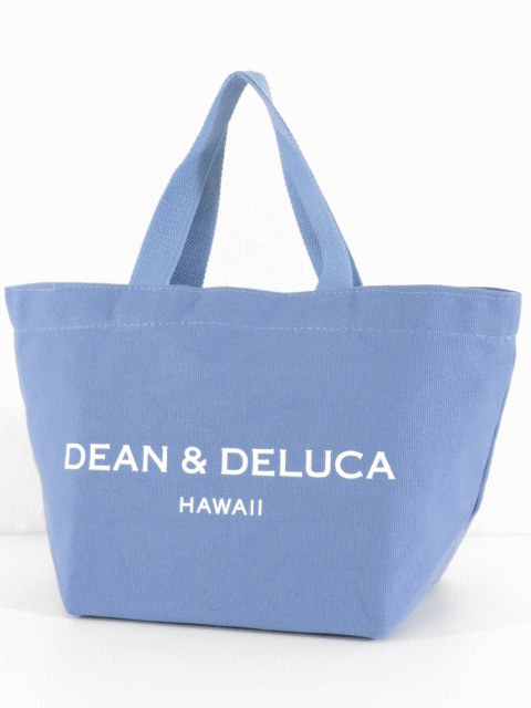 DEAN&DELUCA ディーンアンドデルーカ【ハワイ限定】【HAWAII直輸入】ROYAL HAWAIIAN LIMITED CANVAS TOTEロイヤルハワイアン限定 キャンバストートトートバック・キャンバス地SMALL・BLUE