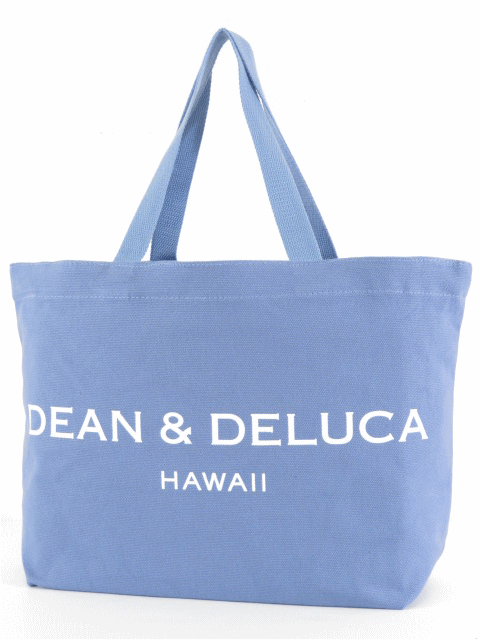 DEAN&DELUCA ディーンアンドデルーカ【ハワイ限定】【HAWAII直輸入】ROYAL HAWAIIAN LIMITED CANVAS TOTEロイヤルハワイアン限定 キャンバストートトートバック・キャンバス地LARGE・BLUE【送料無料】