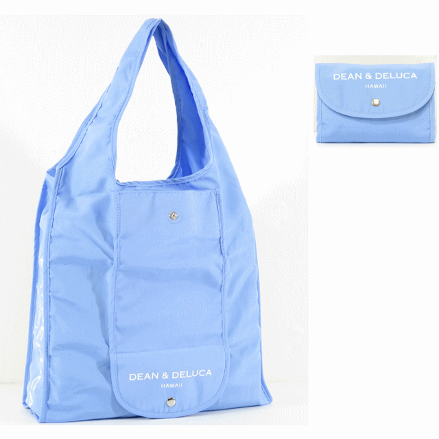 DEAN&DELUCA ディーンアンドデルーカ【ハワイ限定】【HAWAII直輸入】DDH Shopping Bagショッピングバック エコバックBlue【返品交換不可】のサムネイル