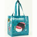 FOODLAND フードランド【ハワイ限定・Hawaii直輸入】エコバック・ショッピングバックTeal×Spamusubi