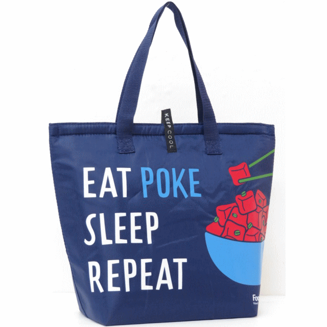 FOODLAND フードランド【ハワイ限定・Hawaii直輸入】保冷・保温バックエコバック・ショッピングバックINSULATED TOTENAVY/Pokeのサムネイル