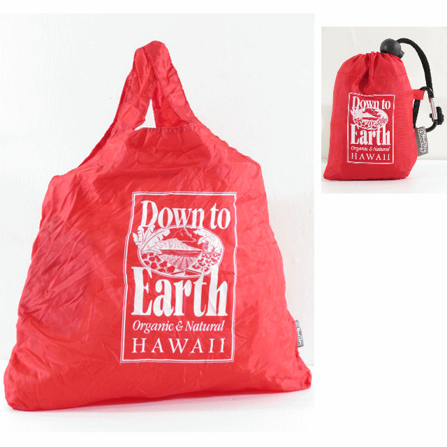 Down to Earth ダウントゥアースエコバック・ショッピングバックChicoBag・Red