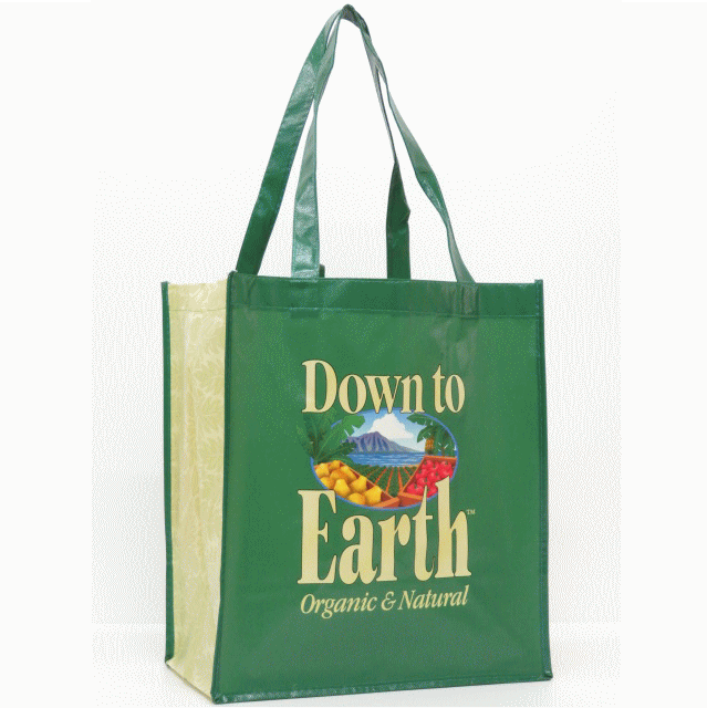 Down to Earth ダウントゥアース【ハワイ限定・Hawaii直輸入】エコバック・ショッピングバックGREENのサムネイル