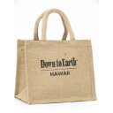 Down to Earth ダウントゥアース【ハワイ限定 Hawaii直輸入】JUTE BAGS ジュートバック 麻ジュートトート ランチバック 麻バックNATURAL