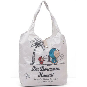 ABC STORES ABCストア【ハワイ・ドラえもん】【ハワイ限定】【HAWAII直輸入】Doraemon Foldable Toteエコバック・ショッピングバック・折りたたみバックWoody Grey