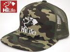 HiLife【ハイライフ】【Hawaii発】【Hawaii直輸入】【キャップ】帽子・SNAPBACK CAP CAMO/WHITE・