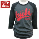 HiLife【ハイライフ】【Hawaii発】【Hawaii直輸入】butiコラボTシャツ・七分袖メンズ・ユニセックス・サイズ:L
