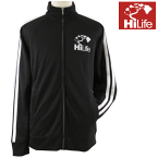 HiLife【ハイライフ】【Hawaii発】【ハワイ直輸入】Unisex Poly-tech Track Jacket Big LogoBlack メンズ・ユニセックス・ジップアップ・トラックジャケット サイズ：S-L 【返品交換不可】