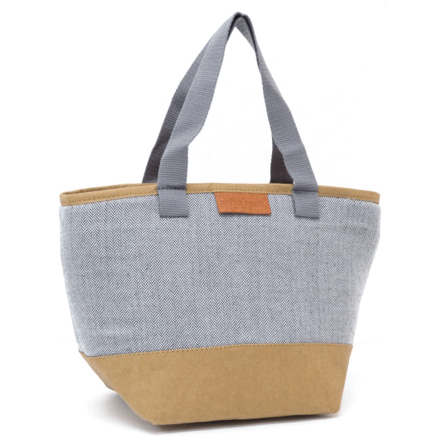 Whole Foods Market【ホールフーズマーケット】【ハワイ限定】【HAWAII直輸入】保冷保温ランチバック・エコバックPaper Insulated Lunch Tote-Herringboneグレー【返品交換不可】のサムネイル