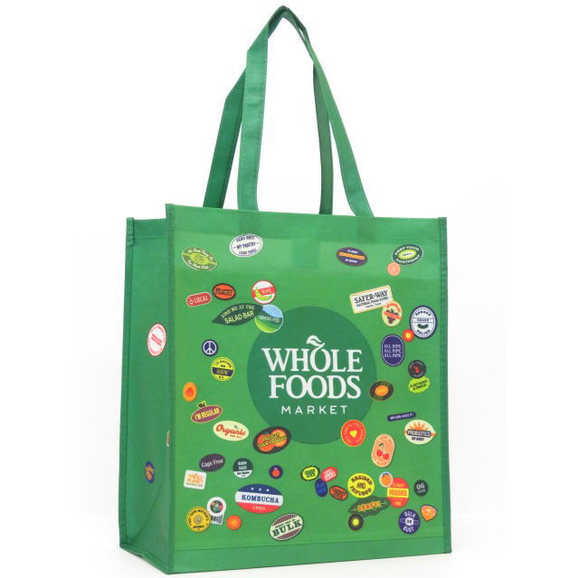 楽天21 Twenty-OneWhole Foods Marketホールフーズマーケット【ハワイ・HAWAII直輸入】Reusable Bag リユーザブルバックエコバック・ショッピングバックコンビニバック・不織布バック GREEN【返品交換不可】