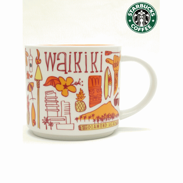 STARBUCKS スターバックス【ハワイ限定・HAWAII直輸入】BEEN THERE SERIESA CROOS THE GLOBE COLLECTIONマグカップ Tall・14floz/414mlのサムネイル