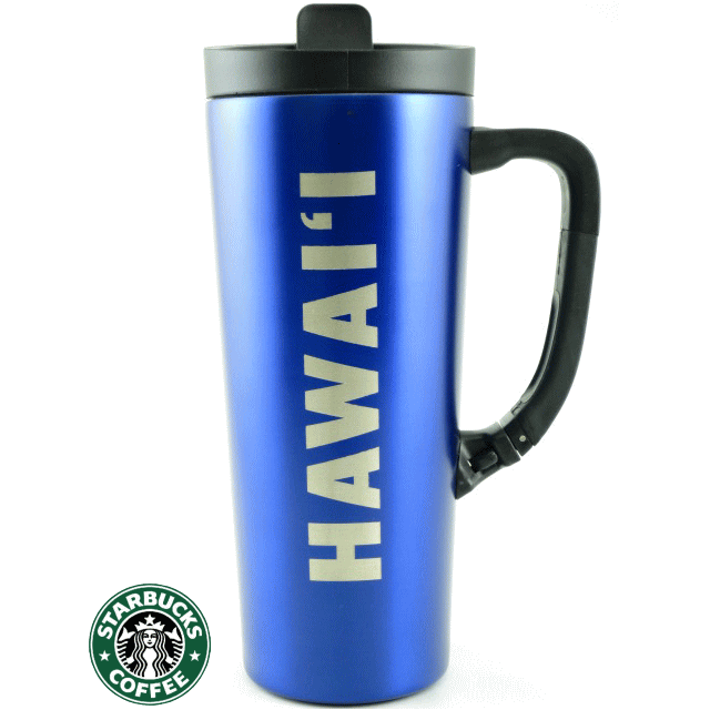 スターバックスコーヒー タンブラー STARBUCKS スターバックス【ハワイ限定・Hawaii直輸入】Stainless Steel Clip Handle Tumbler-HAWAIIタンブラー・ステンレスGrande 16floz/473ml・