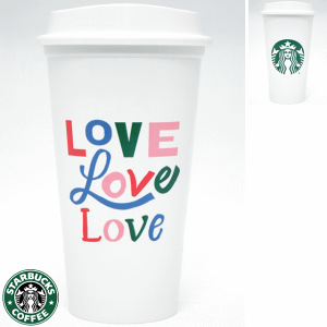 STARBUCKS スターバックス【ハワイ直輸入】【USA限定】Reusable Cup Tumblerリユーザブル プラスチック タンブラー・LOVEGrande 16floz/473ml【クロネコDM便不可】