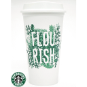 STARBUCKS スターバックス【ハワイ直輸入】【USA限定】Reusable Cup Tumblerリユーザブル プラスチック タンブラー・FLOU RISHGrande 16floz/473ml【クロネコDM便不可】