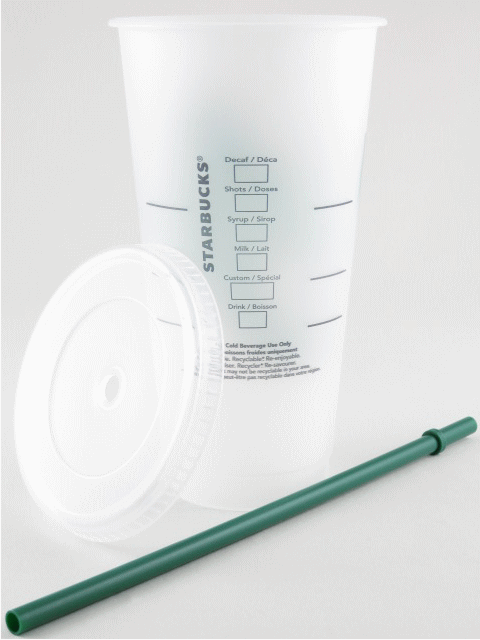STARBUCKS スターバックス【USA限定・ハワイ直輸入】STARBUCKS Cold Reusable CupリユーザブルカップGrande サイレン 半クリア24floz/709ml