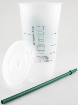 STARBUCKS スターバックス【USA限定・ハワイ直輸入】STARBUCKS Cold Reusable CupリユーザブルカップGrande サイレン 半クリア24floz/709ml