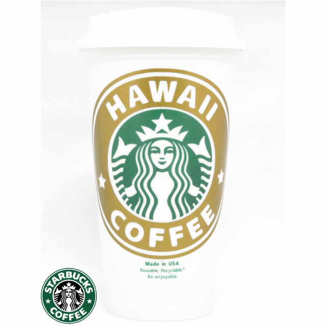 STARBUCKS スターバックス【ハワイ直輸入】【HAWAII限定】Reusable Plastic Tumblerリユーザブル プラスチック タンブラー ハワイHAWAII GOLDGrande 16floz/473ml【返品交換不可】のサムネイル