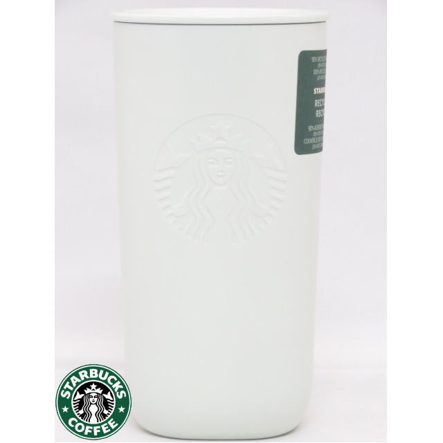 【楽天スーパーSALE】STARBUCKS スターバックス【USA限定・HAWAII直輸入】Recycled Recycle Tumblerステンレスタンブラー・White12floz/355mlのサムネイル