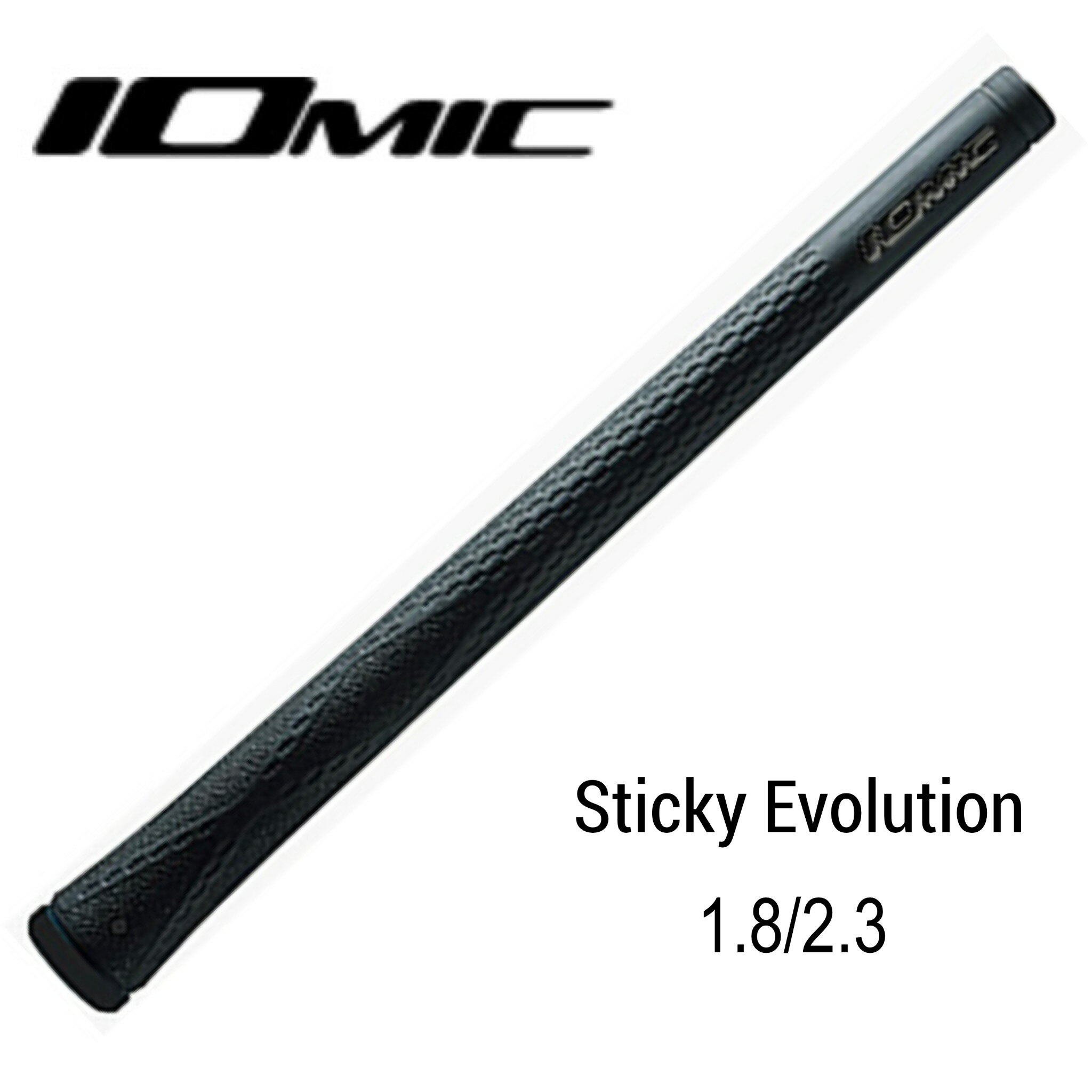 【送料無料】 ブラックアウト 限定カラー IOMIC イオミック グリップ ブラックアーマー スティッキー エボリューション 1.8/2.3 ブラック×ブラック Black ARMOR Sticky Evolution ドライバー ウッド アイアン ウェッジ ※10本までメール便対応可