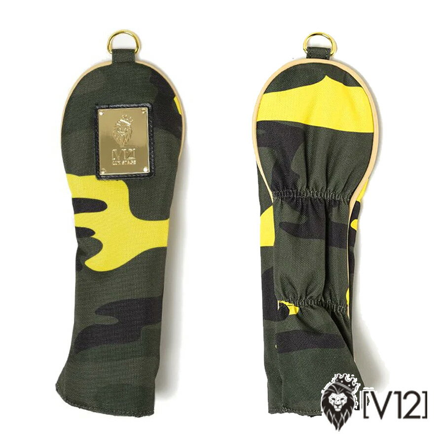 【クリアランス】【月間優良ショップ受賞】ヘッドカバー ユーティリティ用 UT V12 ヴィトゥエルブ YELLOW CAMO HC カモ柄ヘッドカバー(ユーティリティ) ゴルフ用品 メンズ レディース V122221-AC41