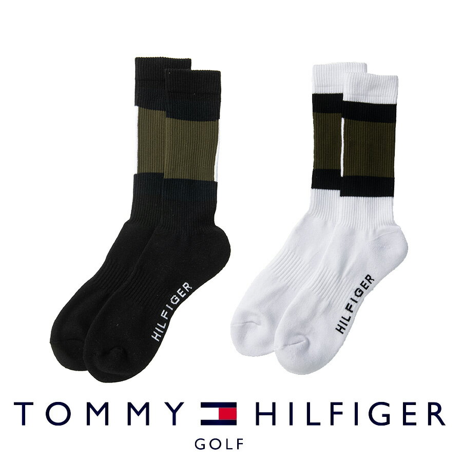 【月間優良ショップ受賞】ソックス トミーヒルフィガー THMB3F1F M．SOX メンズミドル ミリタリー ゴルフ用品 メンズ