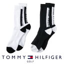 【月間優良ショップ受賞】ソックス トミーヒルフィガー THMB3F2F M．SOX メンズミドル バックロゴ ゴルフ用品 メンズ