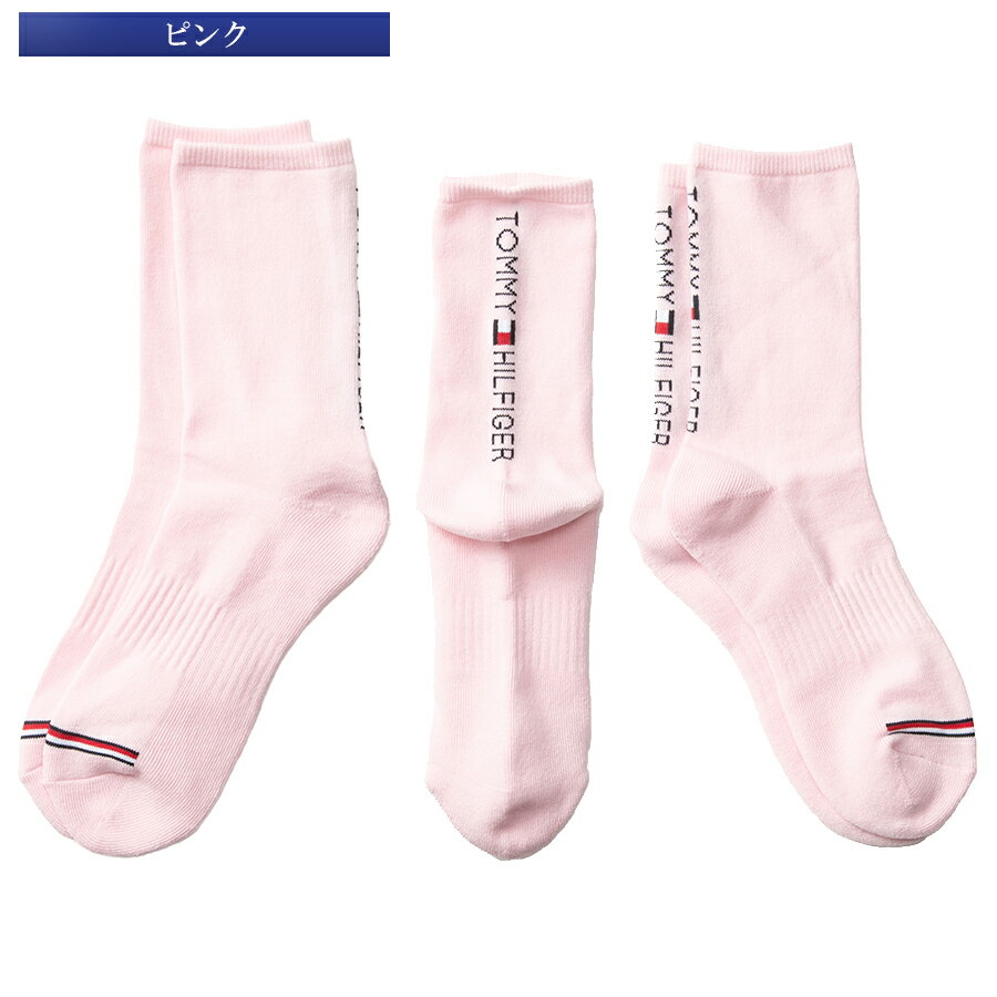 【月間優良ショップ受賞】 ソックス 靴下 トミーヒルフィガー THMB4SCL 24S M.SOX バーチカルロゴ レディース ゴルフ用品 レディース