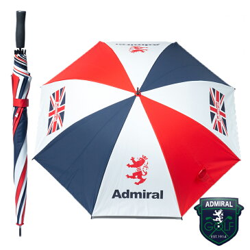 【10％OFFクーポン対象】アドミラルゴルフADMZ9FE3 UMBRELLA パラソル 傘 日よけ サマーシールド アウトドア スポーツ観戦 長傘 UVカット メンズ レディース