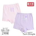 【日本製】1分丈ショーツ(ねこワンポ柄)2枚組 100/110/120/130 綿100% 女の子 パンツ 下着 ボクサーショーツ 一分丈ショーツ メール便OK