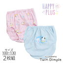 【最大5%OFFクーポン!マラソンSALE開催中 5/16 1:59まで】【2025春夏新作】女児 おやすみわんこショーツ 2枚組 綿100% 女の子 キッズパ...