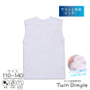 【最大400円OFFクーポン!お買い物マラソンSALE 6/22(日) 20時スタート】【制菌】サラッと清潔インナー 男児V首スリーブレス メッシュタイプ 白 1枚 (1125) 110/130/140 ボーイズ ジュニアインナー メール便OK