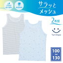 【最大5%OFFクーポン!マラソンSALE開催中 5/16 1:59まで】【2025春夏新作】男児ドライランニング (サメ星柄/ボーダー柄) 2枚組 100/1...