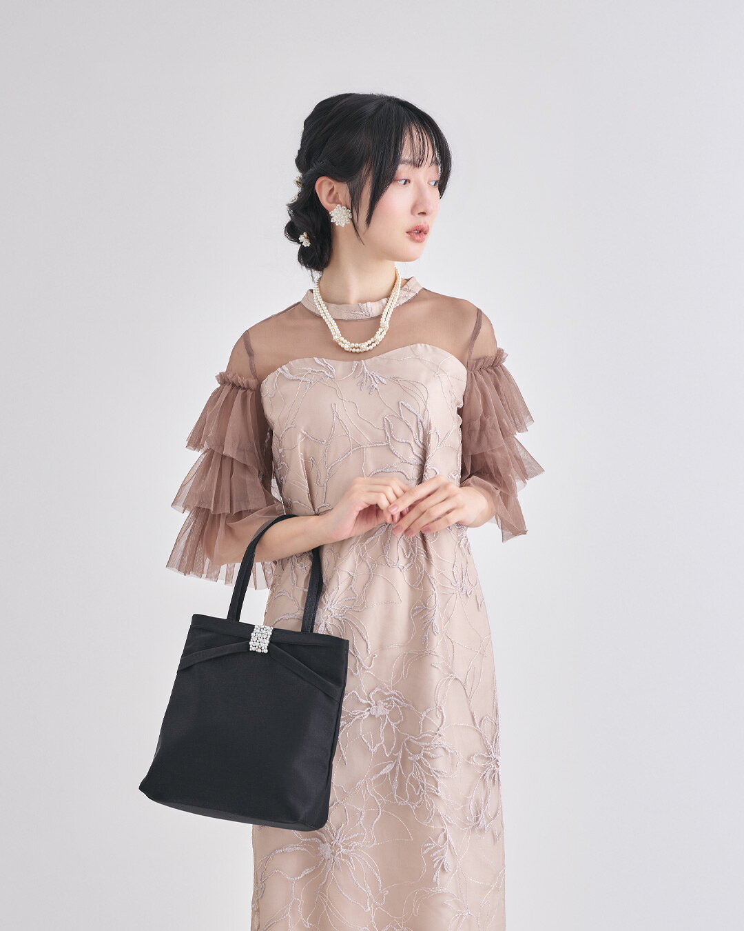 結婚式 ネックレス お呼ばれ アクセサリー セット可能 パーティー パール パールネ...