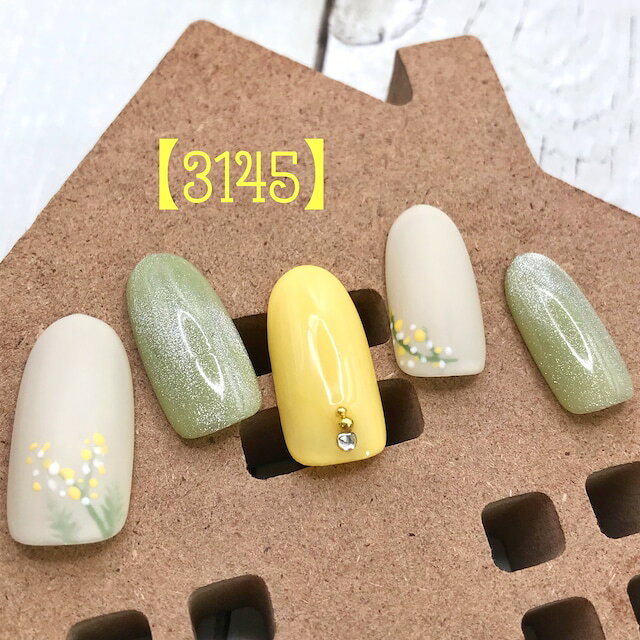 オフィス 可愛い かわいい ショート ロング 短い爪 お洒落 キラキラ ネイルチップ つけ爪 ネイル デザインネイル オーダメイド オーダーチップ オーダーネイル ハンドメイド 10本セット 送料無料 両面テープ付き【3145】