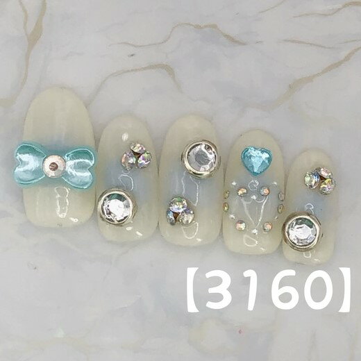 可愛い かわいい ブライダル クール 地雷系 量産型 ショート ロング 短い爪 お洒落 キラキラ ネイルチップ つけ爪 ネイル デザインネイル オーダメイド オーダーチップ オーダーネイル ハンドメイド 10本セット 送料無料 両面テープ付き【3160】