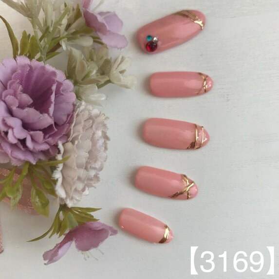 カジュアル オフィス 可愛い かわいい トレンド ショート ロング 短い爪 お洒落 キラキラ ネイルチップ つけ爪 ネイル デザインネイル オーダメイド オーダーチップ オーダーネイル ハンドメイド 10本セット 送料無料 両面テープ付き【3169】
