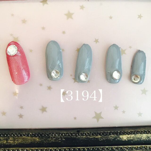 カジュアル クール ショート ロング 短い爪 お洒落 キラキラ ネイルチップ つけ爪 ネイル デザインネイル オーダメイド オーダーチップ オーダーネイル ハンドメイド 10本セット 送料無料 両面テープ付き【3194】