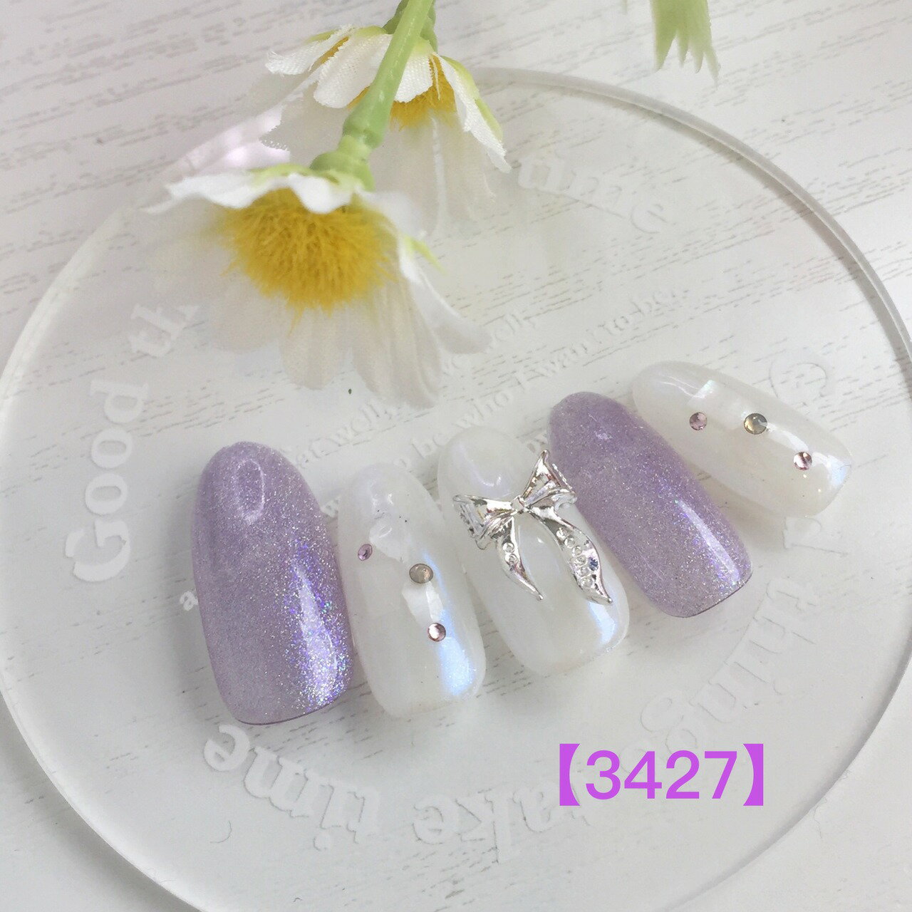 上品 可愛い かわいい ブライダル ショート ロング 短い爪 お洒落 キラキラ ネイルチップ つけ爪 ネイル デザインネイル オーダメイド オーダーチップ オーダーネイル ハンドメイド 10本セット 送料無料 両面テープ付き【3427】