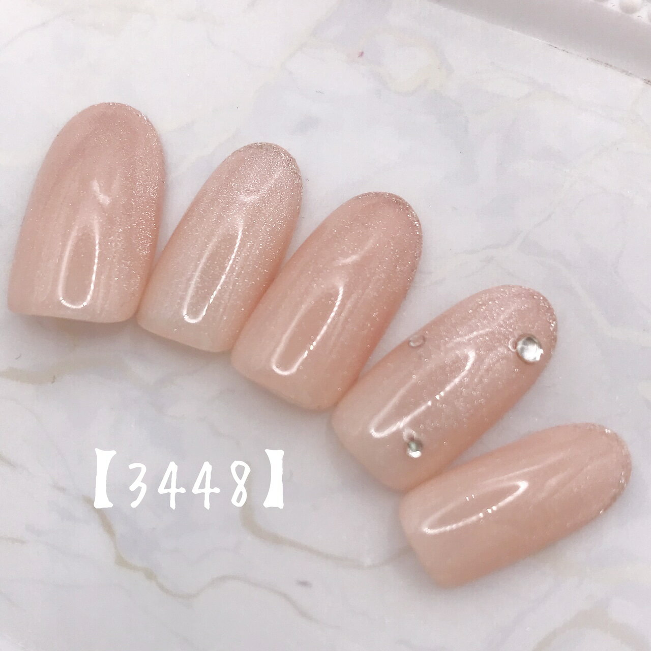 上品 カジュアル 可愛い かわいい ブライダル ショート ロング 短い爪 お洒落 キラキラ ネイルチップ つけ爪 ネイル デザインネイル オーダメイド オーダーチップ オーダーネイル ハンドメイド 10本セット 送料無料 両面テープ付き【3448】