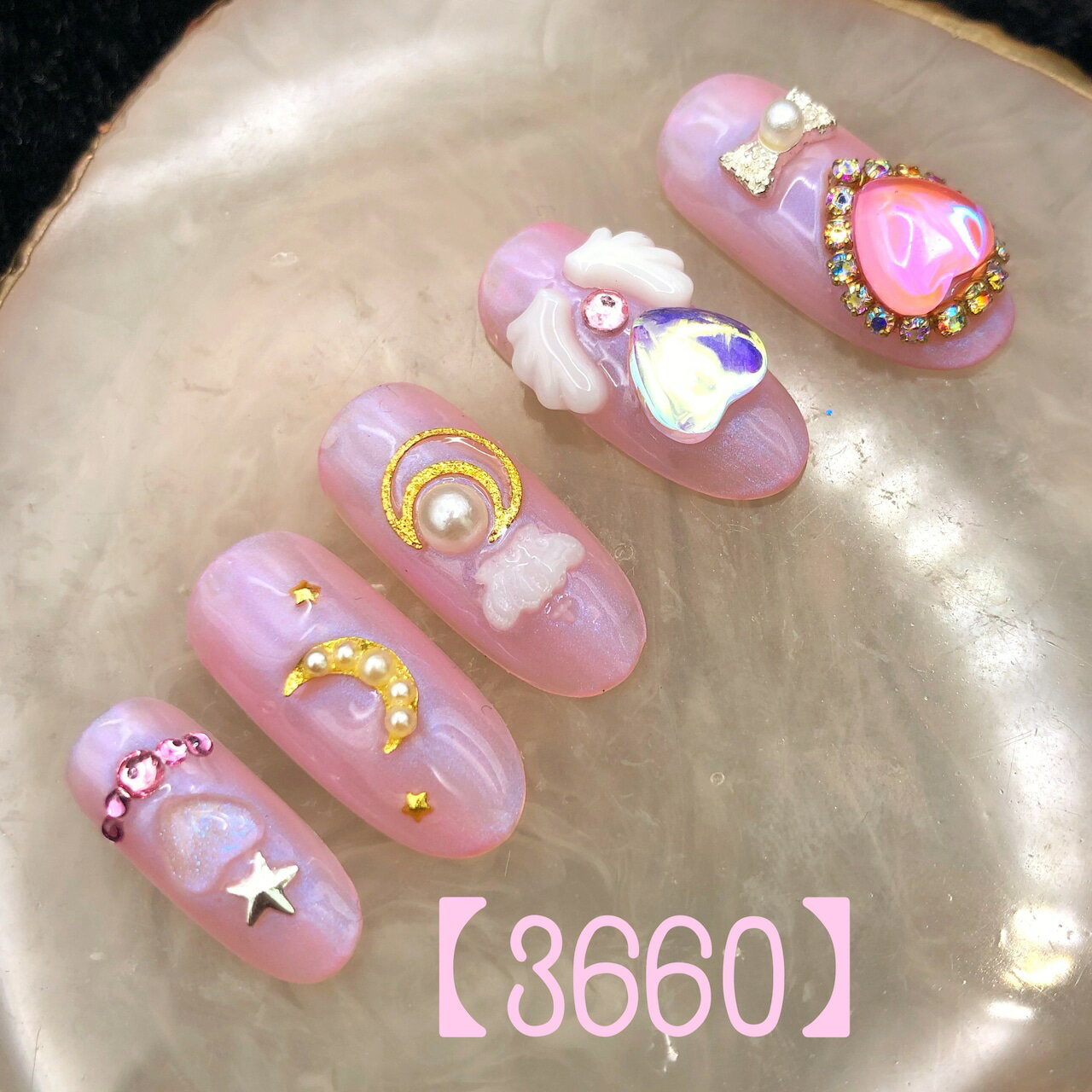 カジュアル 可愛い かわいい ブライダル ショート ロング 短い爪 お洒落 キラキラ ネイルチップ つけ爪 ネイル デザインネイル オーダメイド オーダーチップ オーダーネイル ハンドメイド 10本セット 送料無料 両面テープ付き【3660】