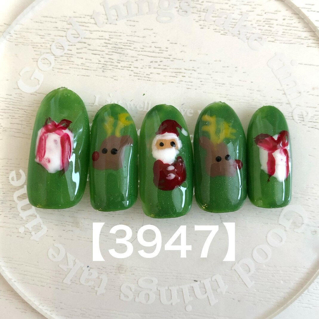 上品 カジュアル 可愛い かわいい カワイイ ブライダル クリスマス ショート ロング 短い爪 お洒落 ラメ キラキラ ネイルチップ つけ爪 ネイル デザインネイル オーダメイド オーダーチップ オーダーネイル ハンドメイド 10本セット 送料無料 両面テープ付き【3947】