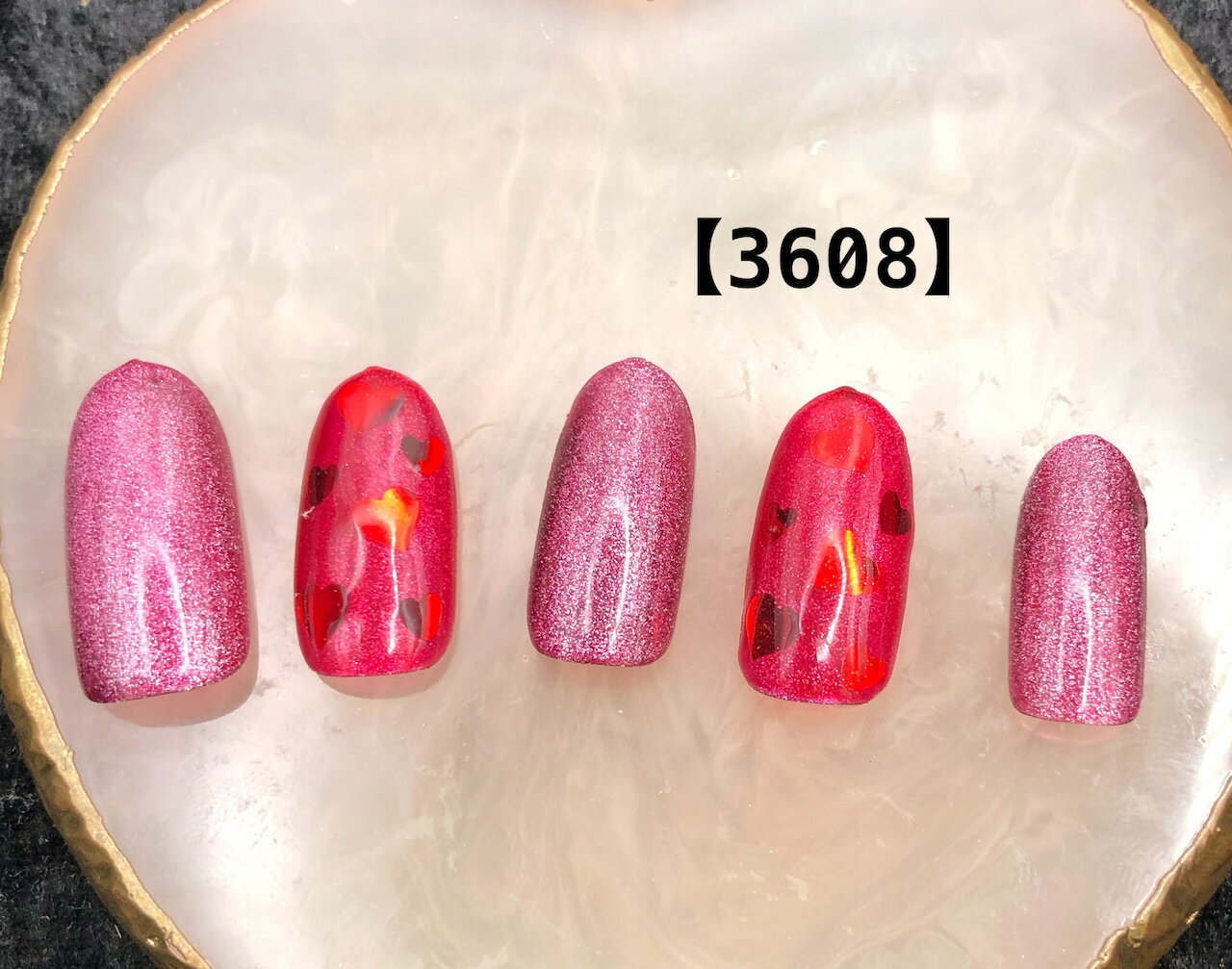 上品 可愛い かわいい トレンド 地雷系 量産型 ショート ロング 短い爪 お洒落 キラキラ ネイルチップ つけ爪 ネイル デザインネイル オーダメイド オーダーチップ オーダーネイル ハンドメイド 10本セット 送料無料 両面テープ付き【3608】