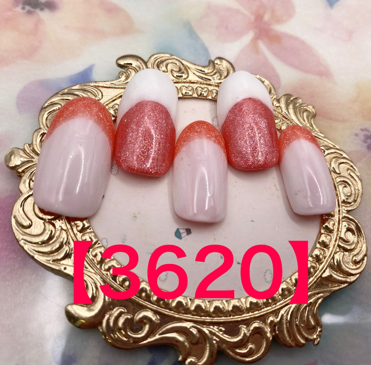 カジュアル 可愛い かわいい トレンド 量産型 ショート ロング 短い爪 お洒落 キラキラ ネイルチップ つけ爪 ネイル デザインネイル オーダメイド オーダーチップ オーダーネイル ハンドメイド 10本セット 送料無料 両面テープ付き【3620】 2