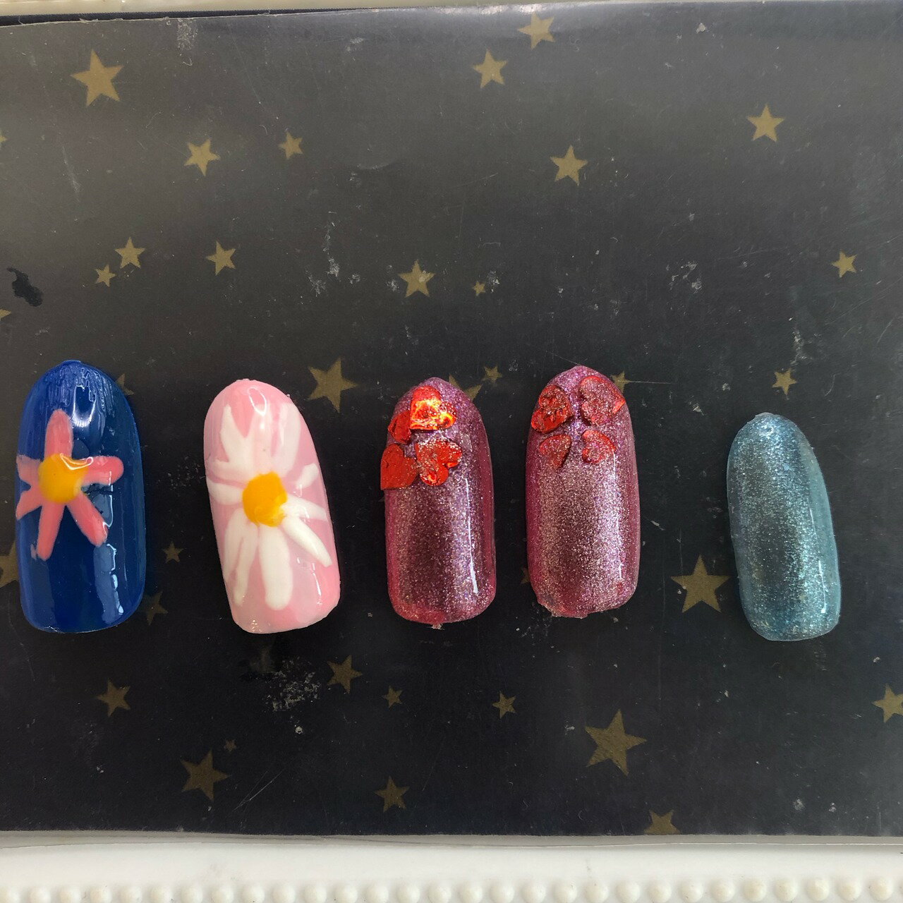 可愛い かわいい ショート ロング 短い爪 お洒落 ラメ キラキラ ネイルチップ つけ爪 ネイル デザインネイル オーダメイド オーダーチップ オーダーネイル ハンドメイド 10本セット 送料無料 両面テープ付き【3698】