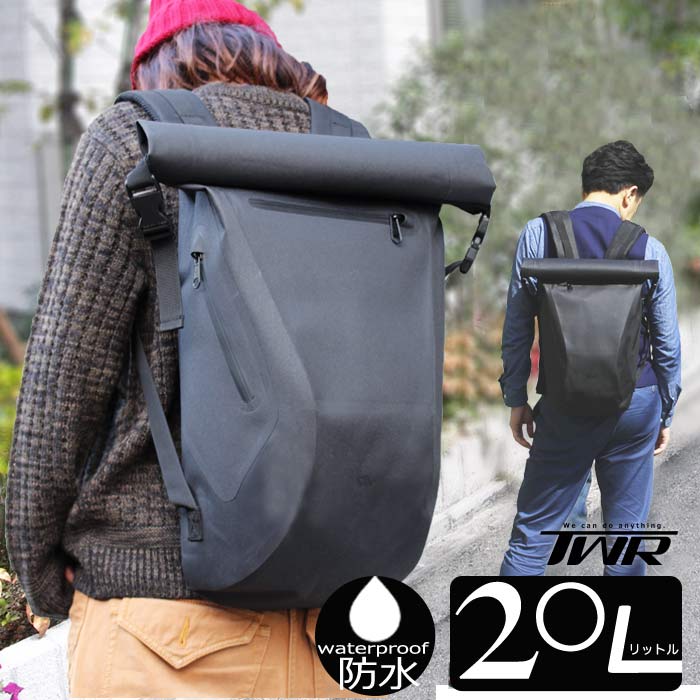 【送料無料】 防水バック 容量20L ターポリンバッグシリーズ ロールトップ バイク シンプル 靴 水着 WATER PROOF DRY BAG バイク 自転車 通勤 通学 梅雨?ウィンタースポーツ キャンプ スイミン…